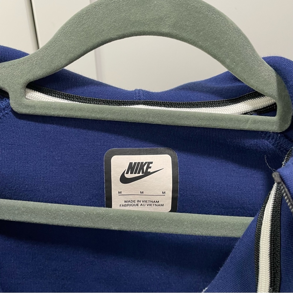 Nike San Diego Wave FC Spring ‘25 Tech Windrunner Fleece Full Zip Hoodie Blue - Picture 8 of 10